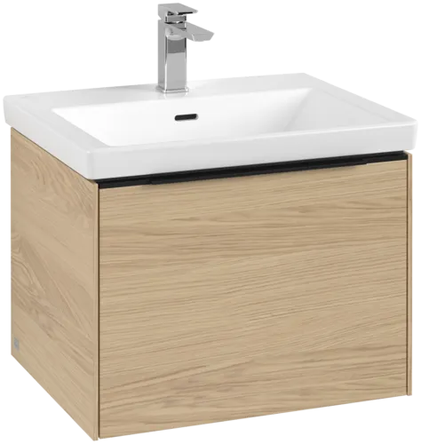 Bild von VILLEROY BOCH Subway 3.0 Waschbeckenunterschrank, 1 Auszug, 572 x 429 x 478 mm, Nordic Oak #C57701VJ