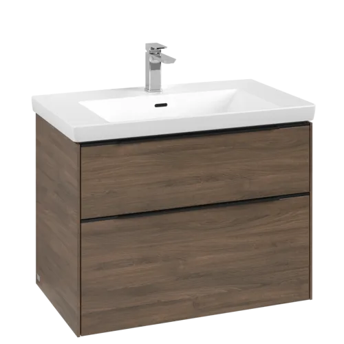 Bild von VILLEROY BOCH Subway 3.0 Waschbeckenunterschrank, mit Beleuchtung, 2 Auszüge, 772 x 576 x 478 mm, Arizona Oak #C574L1VH