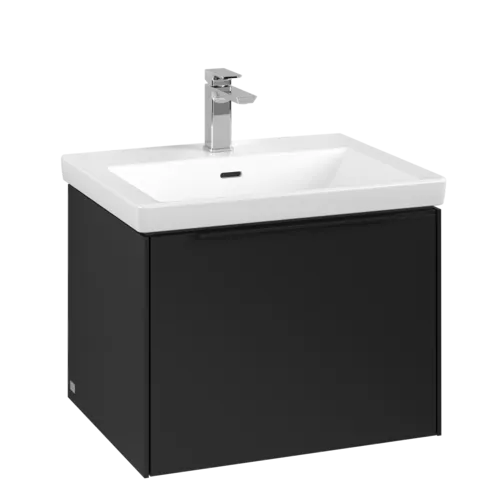 Bild von VILLEROY BOCH Subway 3.0 Waschbeckenunterschrank, 1 Auszug, 572 x 429 x 478 mm, Volcano Black #C57701VL