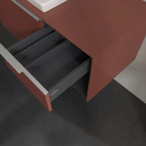 Bild von VILLEROY BOCH Subway 3.0 Waschbeckenunterschrank, 2 Auszüge, 1001 x 423 x 516 mm, Wine Red / Wine Red #C57200AH