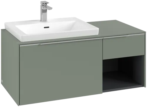 Bild von VILLEROY BOCH Subway 3.0 Waschbeckenunterschrank, 2 Auszüge, 1001 x 423 x 516 mm, Soft Green / Soft Green #C57200AF