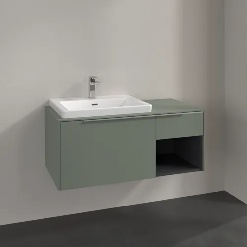 Bild von VILLEROY BOCH Subway 3.0 Waschbeckenunterschrank, 2 Auszüge, 1001 x 423 x 516 mm, Soft Green / Soft Green #C57200AF