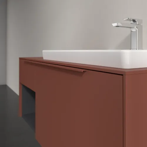 Bild von VILLEROY BOCH Subway 3.0 Waschbeckenunterschrank, 2 Auszüge, 1001 x 423 x 516 mm, Wine Red / Wine Red #C57102AH