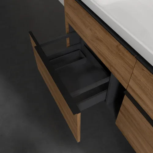 Bild von VILLEROY BOCH Subway 3.0 Waschbeckenunterschrank, 4 Auszüge, 1272 x 576 x 478 mm, Kansas Oak #C60201RH