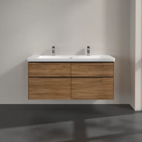 Bild von VILLEROY BOCH Subway 3.0 Waschbeckenunterschrank, 4 Auszüge, 1272 x 576 x 478 mm, Kansas Oak #C60201RH