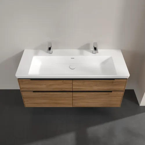 Bild von VILLEROY BOCH Subway 3.0 Waschbeckenunterschrank, 4 Auszüge, 1272 x 576 x 478 mm, Kansas Oak #C60201RH