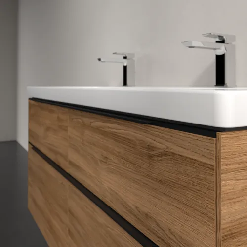 Bild von VILLEROY BOCH Subway 3.0 Waschbeckenunterschrank, 4 Auszüge, 1272 x 576 x 478 mm, Kansas Oak #C60201RH