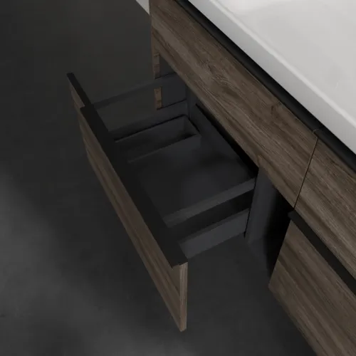 Bild von VILLEROY BOCH Subway 3.0 Waschbeckenunterschrank, 4 Auszüge, 1272 x 576 x 478 mm, Stone Oak #C60201RK