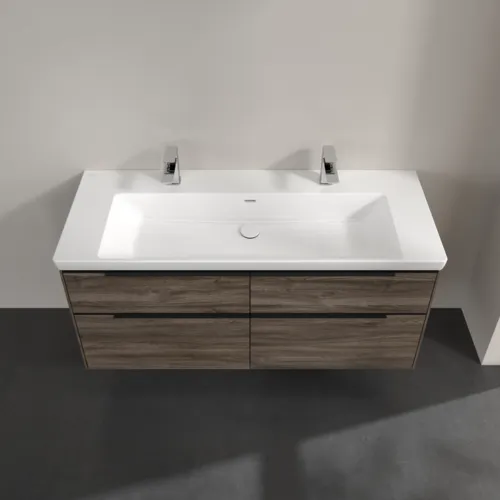 Bild von VILLEROY BOCH Subway 3.0 Waschbeckenunterschrank, 4 Auszüge, 1272 x 576 x 478 mm, Stone Oak #C60201RK