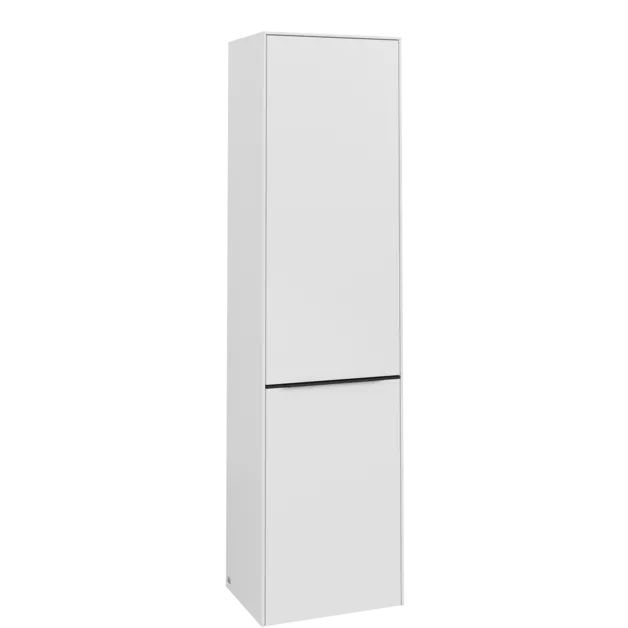 Bild von VILLEROY BOCH Subway 3.0 Hochschrank, 1 Tür, 1 Wäscheklappe, 450 x 1710 x 362 mm, Pure White / Pure White #C59301VF