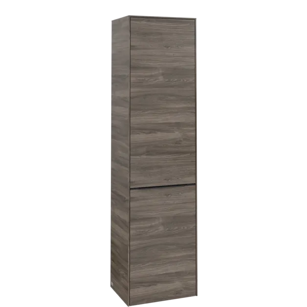 Bild von VILLEROY BOCH Subway 3.0 Hochschrank, 1 Tür, 1 Wäscheklappe, 450 x 1710 x 362 mm, Stone Oak / Stone Oak #C59201RK