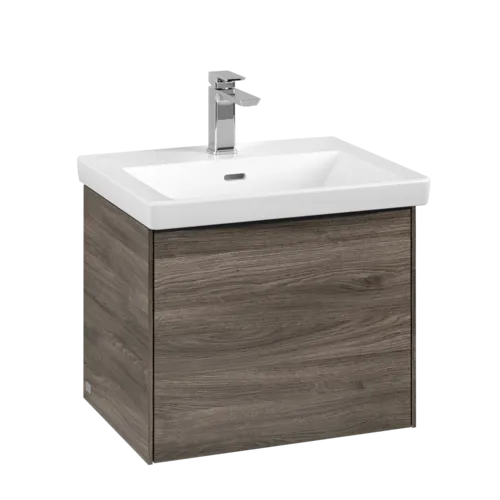 Obrázek VILLEROY BOCH Subway 3.0 Vanity unit, s osvětlením, 1 zásuvka, 523 x 429 x 448 mm, Stone Oak #C579L1RK