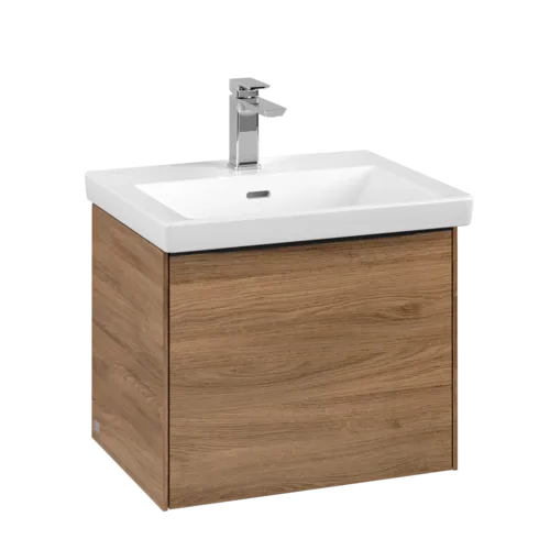Bild von VILLEROY BOCH Subway 3.0 Waschbeckenunterschrank, mit Beleuchtung, 1 Auszug, 523 x 429 x 448 mm, Kansas Oak #C579L1RH