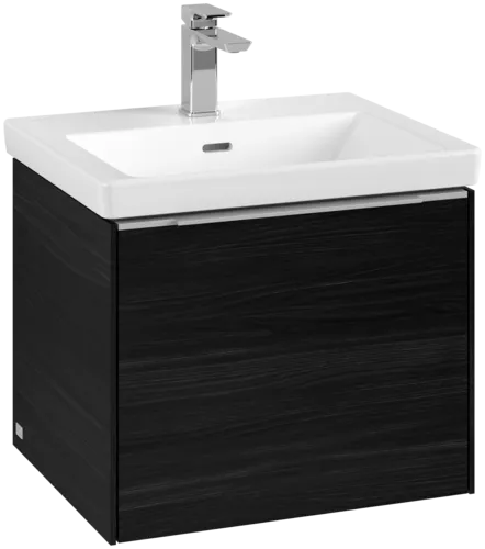 Bild von VILLEROY BOCH Subway 3.0 Waschbeckenunterschrank, 1 Auszug, 523 x 429 x 448 mm, Black Oak #C57900AB