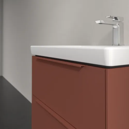 Bild von VILLEROY BOCH Subway 3.0 Waschbeckenunterschrank, 2 Auszüge, 572 x 576 x 478 mm, Wine Red #C57802AH