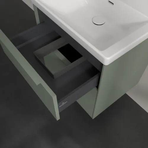 Bild von VILLEROY BOCH Subway 3.0 Waschbeckenunterschrank, 2 Auszüge, 572 x 576 x 478 mm, Soft Green #C57802AF