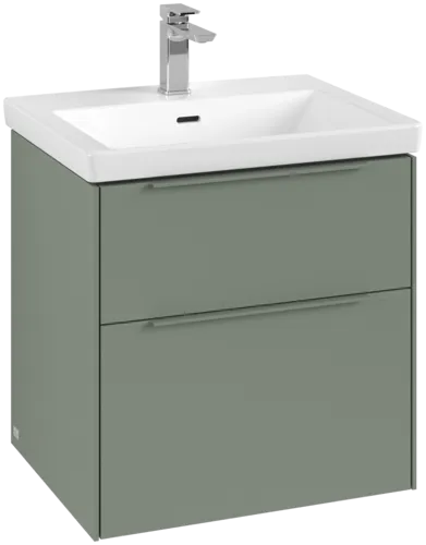 Bild von VILLEROY BOCH Subway 3.0 Waschbeckenunterschrank, 2 Auszüge, 572 x 576 x 478 mm, Soft Green #C57802AF