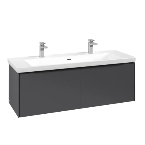 Bild von VILLEROY BOCH Subway 3.0 Waschbeckenunterschrank, 2 Auszüge, 1272 x 429 x 478 mm, Graphite #C60101VR