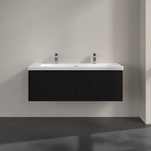 Bild von VILLEROY BOCH Subway 3.0 Waschbeckenunterschrank, 2 Auszüge, 1272 x 429 x 478 mm, Volcano Black #C60101VL