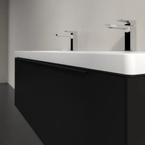 Bild von VILLEROY BOCH Subway 3.0 Waschbeckenunterschrank, 2 Auszüge, 1272 x 429 x 478 mm, Volcano Black #C60101VL
