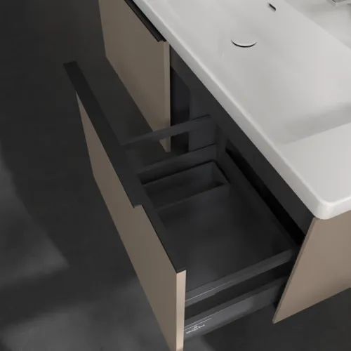 Bild von VILLEROY BOCH Subway 3.0 Waschbeckenunterschrank, 2 Auszüge, 1272 x 429 x 478 mm, Taupe #C60101VM