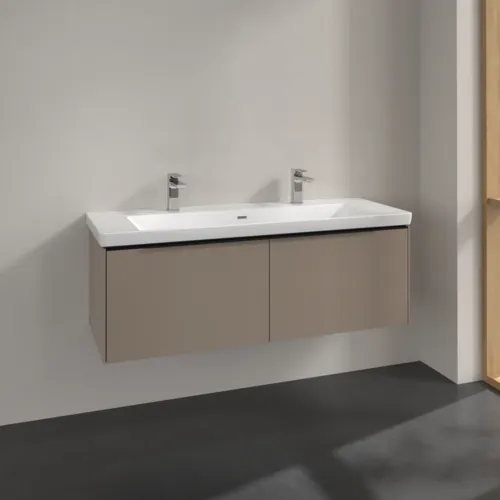 Bild von VILLEROY BOCH Subway 3.0 Waschbeckenunterschrank, 2 Auszüge, 1272 x 429 x 478 mm, Taupe #C60101VM