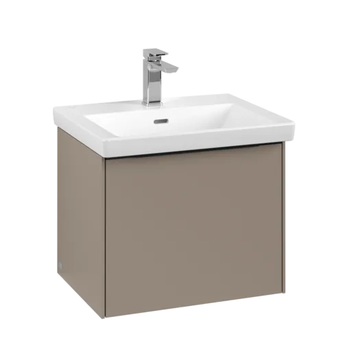 Bild von VILLEROY BOCH Subway 3.0 Waschbeckenunterschrank, mit Beleuchtung, 1 Auszug, 523 x 429 x 448 mm, Taupe #C579L1VM