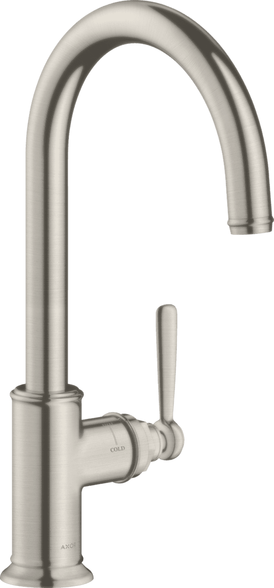 Bild von HANSGROHE AXOR Montreux Einhebel-Küchenmischer 260 mit Schwenkauslauf #16580800 - Edelstahl Finish