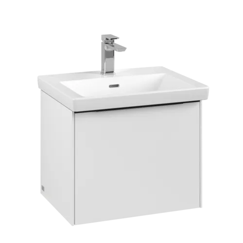 Bild von VILLEROY BOCH Subway 3.0 Waschbeckenunterschrank, mit Beleuchtung, 1 Auszug, 523 x 429 x 448 mm, Pure White #C579L1VF