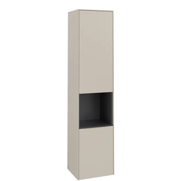 Bild von VILLEROY BOCH Subway 3.0 Hochschrank, 2 Türen, 400 x 1710 x 362 mm, Cashmere Grey / Cashmere Grey #C58902VN