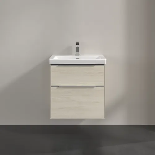Bild von VILLEROY BOCH Subway 3.0 Waschbeckenunterschrank, 2 Auszüge, 572 x 576 x 478 mm, White Oak #C57800AA