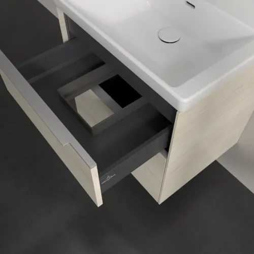 Bild von VILLEROY BOCH Subway 3.0 Waschbeckenunterschrank, 2 Auszüge, 572 x 576 x 478 mm, White Oak #C57800AA