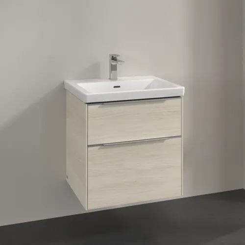 Bild von VILLEROY BOCH Subway 3.0 Waschbeckenunterschrank, 2 Auszüge, 572 x 576 x 478 mm, White Oak #C57800AA