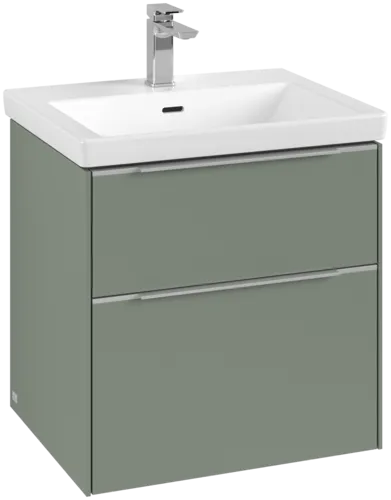 Bild von VILLEROY BOCH Subway 3.0 Waschbeckenunterschrank, 2 Auszüge, 572 x 576 x 478 mm, Soft Green #C57800AF