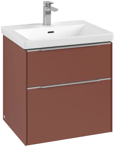 Bild von VILLEROY BOCH Subway 3.0 Waschbeckenunterschrank, 2 Auszüge, 572 x 576 x 478 mm, Wine Red #C57800AH