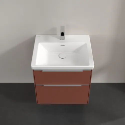 Bild von VILLEROY BOCH Subway 3.0 Waschbeckenunterschrank, 2 Auszüge, 572 x 576 x 478 mm, Wine Red #C57800AH
