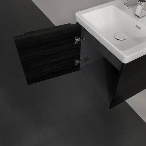 Bild von VILLEROY BOCH Subway 3.0 Waschbeckenunterschrank, 1 Tür, 423 x 429 x 378 mm, Black Oak #C58101AB