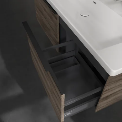 Bild von VILLEROY BOCH Subway 3.0 Waschbeckenunterschrank, 2 Auszüge, 1272 x 429 x 478 mm, Stone Oak #C60101RK