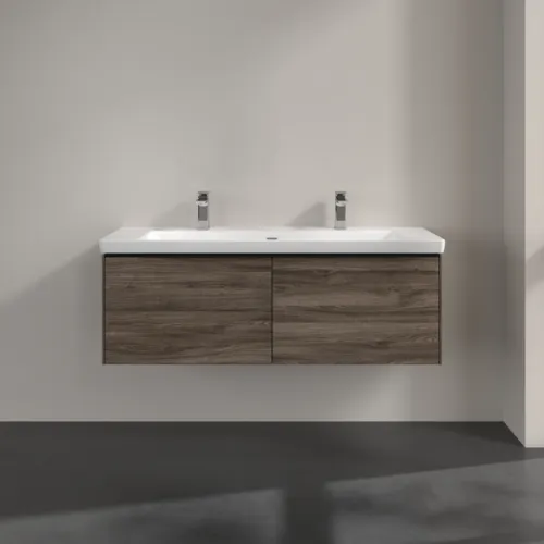 Bild von VILLEROY BOCH Subway 3.0 Waschbeckenunterschrank, 2 Auszüge, 1272 x 429 x 478 mm, Stone Oak #C60101RK
