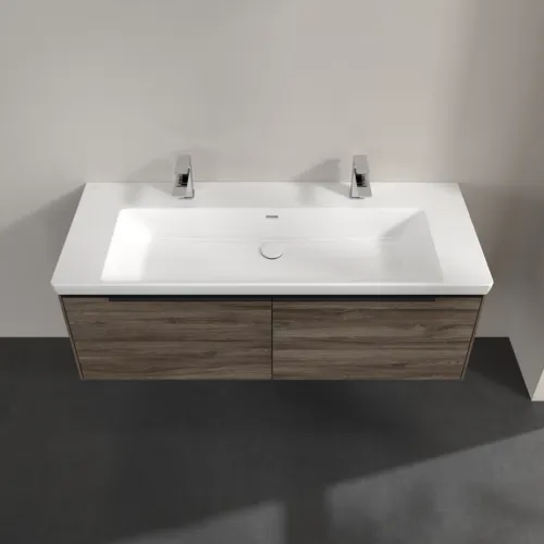 Bild von VILLEROY BOCH Subway 3.0 Waschbeckenunterschrank, 2 Auszüge, 1272 x 429 x 478 mm, Stone Oak #C60101RK