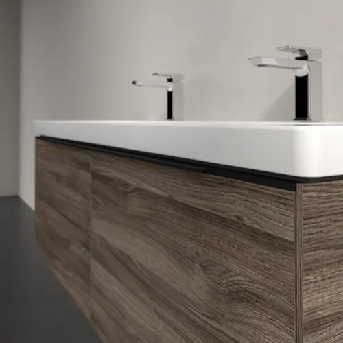 Bild von VILLEROY BOCH Subway 3.0 Waschbeckenunterschrank, 2 Auszüge, 1272 x 429 x 478 mm, Stone Oak #C60101RK