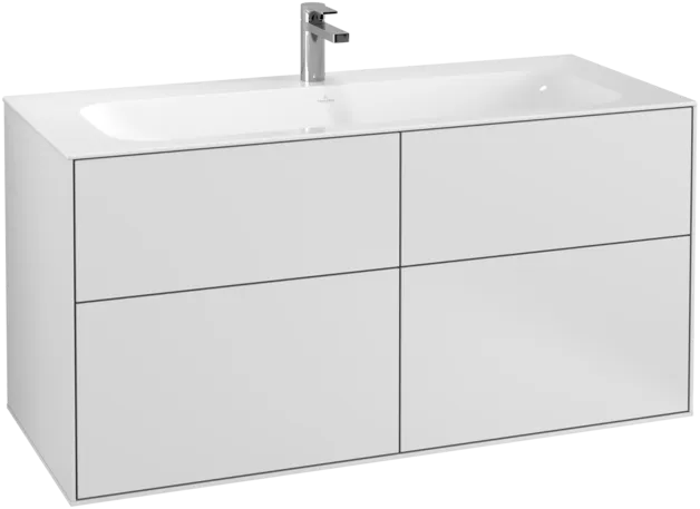 Bild von VILLEROY BOCH Finion Waschbeckenunterschrank, 4 Auszüge, 1196 x 591 x 498 mm, White Matt Lacquer #F05000MT