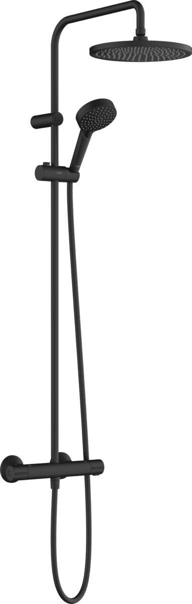 Picture of HANSGROHE Vernis Blend Showerpipe 240 1jet with thermostat Matt Black 26426670