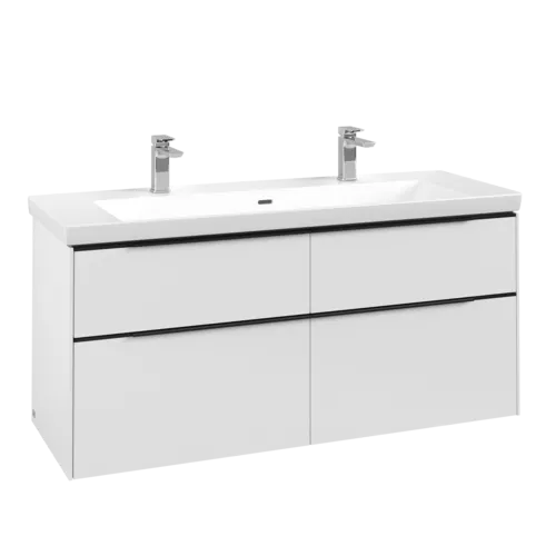 Bild von VILLEROY BOCH Subway 3.0 Waschbeckenunterschrank, 4 Auszüge, 1272 x 576 x 478 mm, Pure White #C60201VF