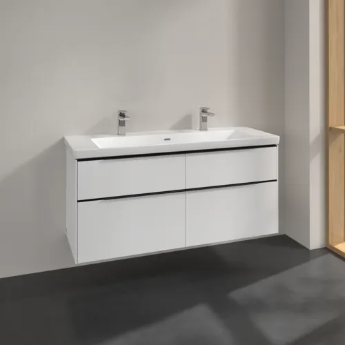 Bild von VILLEROY BOCH Subway 3.0 Waschbeckenunterschrank, 4 Auszüge, 1272 x 576 x 478 mm, Pure White #C60201VF