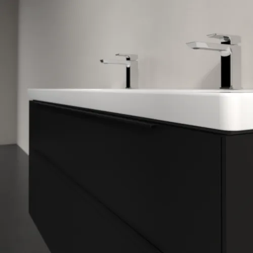 Bild von VILLEROY BOCH Subway 3.0 Waschbeckenunterschrank, 4 Auszüge, 1272 x 576 x 478 mm, Volcano Black #C60201VL
