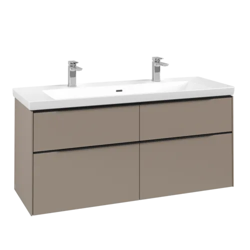 Bild von VILLEROY BOCH Subway 3.0 Waschbeckenunterschrank, 4 Auszüge, 1272 x 576 x 478 mm, Taupe #C60201VM
