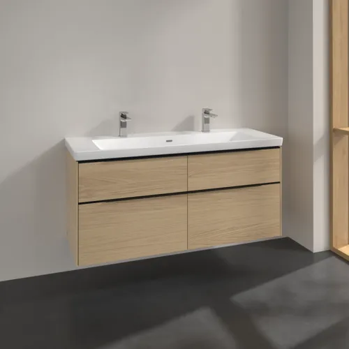 Bild von VILLEROY BOCH Subway 3.0 Waschbeckenunterschrank, 4 Auszüge, 1272 x 576 x 478 mm, Nordic Oak #C60201VJ