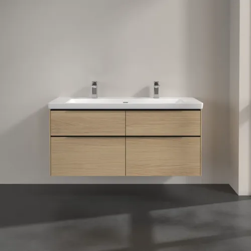 Bild von VILLEROY BOCH Subway 3.0 Waschbeckenunterschrank, 4 Auszüge, 1272 x 576 x 478 mm, Nordic Oak #C60201VJ