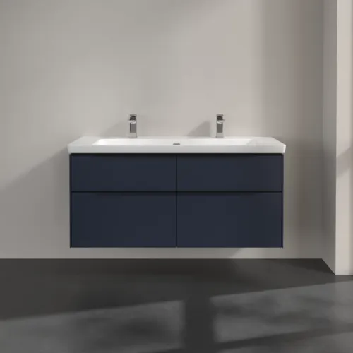 Bild von VILLEROY BOCH Subway 3.0 Waschbeckenunterschrank, 4 Auszüge, 1272 x 576 x 478 mm, Marine Blue #C60201VQ